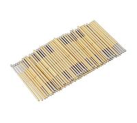 100 piezas P100-E2 Sonda de prueba de resorte Cono Pogo Pin Herramientas Sonda de prueba de PCB Corriente 3A Resistencia de 50 mOhm Carrera de 6,5 mm para pruebas de PCB y pruebas
