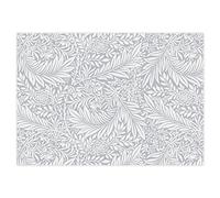 100 Place Mats with Flora Pattern in Grey White I DIN A3 Square I Place Set Made of Paper I Modern Design I Grey White I Disposable Place Mat I Catering and Household I dv_1083