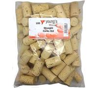 100 Plain Straight Corks for Wine Home Winemaking by Youngs