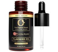 100% Plant Based Organic Flaxseed Oil for Hair | Cold Pressed & Unrefined Linseed Oil | Reduce Dandruff, Acne & Hair fall | Vegan & Cruelty Free