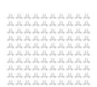 100 Plant Training Clips Designed for Low Stem Manipulation in Organic and Conventional Garden Practices (White)