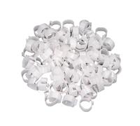 100 Plastic Open Buckle Chicken, Duck, Goose Leg Rings, Inner Diameter 16/18/20/25 mm