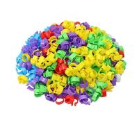 100 Plastic Open Buckle Chicken, Duck, Goose Leg Rings, Inner Diameter 16/18/20/25 mm
