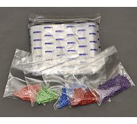 100 Plastic Resealable Grip Seal Bags 10" x 14"