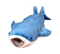 (100) Plush Whale Shark Toy Cute Blue Whale Doll Cushion Stuffed Animal Gift Pillow