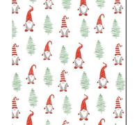 100% Polycotton Christmas Fabric - New Designs (Per Metre) - Xmas Snowflakes Gingerbread Men Stars - Dress Fabric - Simply Sew Crafty™ (Gnomes in Red Hats, 1 Mtr)