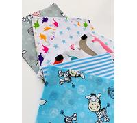 100% Polycotton Fabric Patchwork Squares - Unisex Baby Boy Girl Vintage Floral Nautical Polka - Sewing Quilting Dress Fabric - Simply Sew Crafty™ (5", Baby Boy)