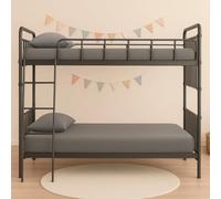 100% Polycotton Fitted Sheet, Small Single 2FT 6" (75 x 190 cm), Deep 25cm Pocket, Soft Breathable Bed Sheet, Non-Iron Elasticated Bottom Sheet for Bunk Beds, Caravan, Campervan & Guest Bed - Grey