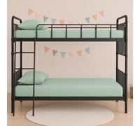 100% Polycotton Fitted Sheet, Small Single 2FT6" (75 x 190cm), Deep 25cm Pocket, Soft Breathable Bed Sheet, Non-Iron Elasticated Bottom Sheet for Bunk Beds, Caravan, Campervan & Guest Bed - Mint Green