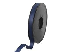 100% Polyester Double Sided Satin Ribbon for Weddings, Gift Wrapping, Floral Arrangements, Crafts, Cakes, Bows, Decorations, 9mm x 25m, Navy Blue
