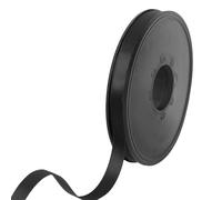 100% Polyester Double Sided Satin Ribbon for Weddings, Gift Wrapping, Floral Arrangements, Crafts, Cakes, Bows, Decorations, 9mm x 25m, Black