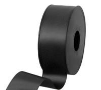 100% Polyester Double Sided Satin Ribbon for Weddings, Gift Wrapping, Floral Arrangements, Crafts, Cakes, Bows, Decorations, 38mm x 25m, Black