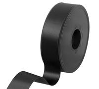 100% Polyester Double Sided Satin Ribbon for Weddings, Gift Wrapping, Floral Arrangements, Crafts, Cakes, Bows, Decorations, 25mm x 25m, Black
