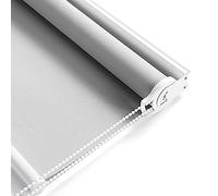 100% Polyester Fabric Blackout Window Blinds Light Gray, 30-135cm Wide by 100-230cm High Roller Shade for Bedroom Balcony Office, Internal & External Mount (Size : 30×180cm)