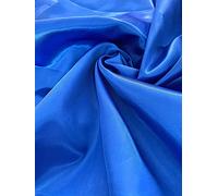 100% Polyester/Poly Silk Premium Silky Satin Fabric, Dressmaking, Wedding, Prom - Dress Craft Fabric Material 58" - 150 cm Wide Sold As 1 Meter Pre - Cut Lengths (Royal Blue, 2 Meter)