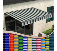 100% Polyester Retractable Patio Awning Replacement Fabric - 22.9x4.9ft Sun Shade Canopy for Deck, Balcony, Backyard & Windows - Outdoor UV Protection Cover