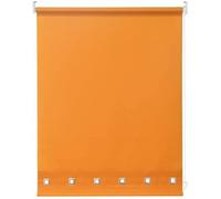 100% Polyester Square Eyelet Trimmable Daylight Roller Blinds Window Shades Easy Fit Trimmable Square Eyelet Roller Blind- Child Safe Metal Tube with Fittings (150cm Wide x 165cm Drop, ochre)