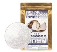 100% Poria Cocos Powder 100g/3.52oz Wild Poria Cocos Powder, White Fuling Powder, No Sulfur Fumigation 茯苓粉, For Smoothies, Shakes, Baking & Drinks,| Free from Preservatives