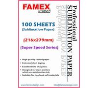 100 Premium Quality 216mm x 279mm Sublimation Paper for Mug Transfer and sub Heat Press
