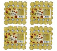 100 Prices Citronella Tealight Candles Citronella Fragranced Outdoor Candles