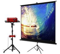 100" Projector screen with stand & Universal Projector Tripod Stand