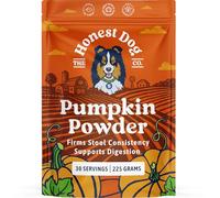 100% Pumpkin Powder for Dogs (225 Grams, 30 Servings) - Delicious Pumpkin Puree - Fibre for Dogs - Stool Firm - Canned Pumpkin Alternative - Made in UK - Honest Dog Co.