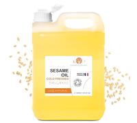 100% Pure and Natural Organic Sesame Oil extracted from the cold pressing of sesame seeds. Certified Organic. Skin and Hair Care. Ayurveda Massage Oil - 5000 ml 1.10 gal