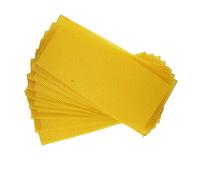 100% Pure Beeswax Sheets 10 pcs, 13cm X 9cm Natural Beeswax Candle Wax for Making Candles, Beekeeping Bee Wax Nest Bed, Beeswax Honeycomb Sheet Gift Easy DIY Candle Making Kits for Adults Kids