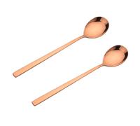 100% Pure Copper Spoon, 8.27 -Inch Forging Scrub Copper Spoons, Suitable for Family Dining, Restaurants, Desserts, Cakes, Ice Cream (B)