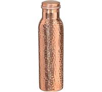100% Pure Copper Water Bottle Ayurvedic Water Copper Bottle - Leak-Proof Water Bottle Seal Cap, Joint Free Copper Bottle 32 Oz Hammered) (Hammered) 900 ML
