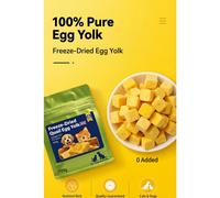 100% Pure Freeze-Dried Egg Yolk for Dogs Cats
