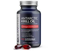 100% Pure Krill Oil 1000mg, 60-Day Supply,Omega 3, Highest Concentration 56% Phospholipids,Choline, Astaxanthin, Sustainable Antarctic SuperbaBoost, DHA, Heart, Brain, Joints, Skin Care, No Fish Oil
