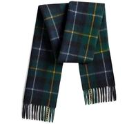 100% Pure Lambswool Tartan Scarf for women and men - 60x12" Unisex winter long soft warm - Green Check scarves - Brushed wool - Mothers day, Gift for Christmas (Macneil Of Barra Tartan)