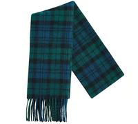 100% Pure Lambswool Tartan Scarf for women and men - 60x12" Unisex winter long soft warm - Green Check scarves - Brushed wool - Mothers day, Gift for Christmas (Campbell modern Tartan)