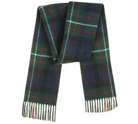 100% Pure Lambswool Tartan Scarf for women and men - 60x12" Unisex winter long soft warm - Green Check scarves - Brushed wool - Mothers day, Gift for Christmas (Ferguson Tartan)