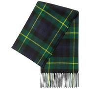 100% Pure Lambswool Tartan Scarf for women and men - 60x12" Unisex winter long soft warm - Green Check scarves - Brushed wool - Mothers day, Gift for Christmas (Gordon Tartan)
