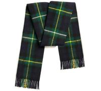 100% Pure Lambswool Tartan Scarf for women and men - 60x12" Unisex winter long soft warm - Green Check scarves - Brushed wool - Mothers day, Gift for Christmas (Campbell Of Argyll Tartan)