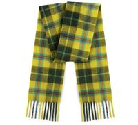 100% Pure Lambswool Tartan Scarf for women and men - 60x12" Unisex winter long soft warm - Yellow Check scarves - Brushed wool - Mothers day, Gift for Christmas (Cornish National Tartan)