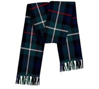 100% Pure Lambswool Tartan Scarf women and men - 12x60" - All-season essential - Green Checkered scarves - Smooth Brushed wool -Mothers day, Fathers day gift (Mackenzie Scottish Tartan)