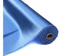 100% Pure Mulberry Silk Fabric 114cm Width 16m/m Charmeuse Stain Silk by 1 metre for Pajamas,Shirt or DIY Crafts(Dark SkyBlue)