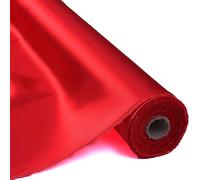 100% Pure Mulberry Silk Fabric 114cm Width 16m/m Charmeuse Stain Silk by 1 metre for Pajamas,Shirt or DIY Crafts(Red)