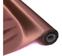 100% Pure Mulberry Silk Fabric 114cm Width 16m/m Charmeuse Stain Silk by 5 metre for Pajamas,Shirt or DIY Crafts(Coffee)
