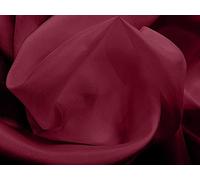 100% pure Mulberry Silk Habotai Light - Garnet Fabric