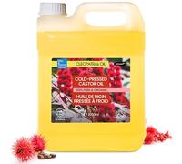 100% Pure Organic Castor Oil | Cold Pressed | Beard Hair, Eyelashes, Skin & Nails Care | Promotes Healthy Skin, 2000 ml
