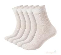 100% Pure Organic Linen Women's socks, Off-white, 5-7