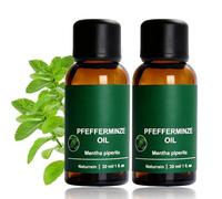 100% Pure Peppermint Essential Oil - Natural Herbal Oil for Diffuser, Aromatherapy, Skin, Hair Care, SPA, DIY, Soap Making & Cleaning | Refreshing Scent (2Pcs)