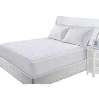 100% Pure Poly-Cotton Quilted Fitted Mattress Protector, Noise-Free Bedding Stretches Up To 30 cm/11 Inches Deep - Mattress Topper (Small Double 4 foot: 122x190cm + 30cm Deep)