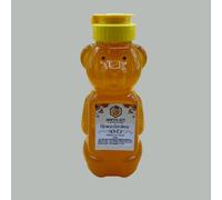 100% Pure Raw British Honey 445g Bear Bottle - Unpasteurised, Natural & Lightly Filtered - From Gloucester/Gloucestershire & the Cotswolds - Family Size Squeezy Bottle - Bountiful Bees