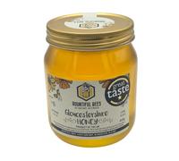 100% Pure Raw British Honey 445g Jar - Unpasteurised, Natural & Lightly Filtered - From Gloucester/Gloucestershire & the Cotswolds - Traditional Glass Jar - Bountiful Bees