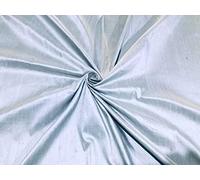 100% Pure Silk Dupioni Fabric ice Blue 44" Wide with slubs. Silks